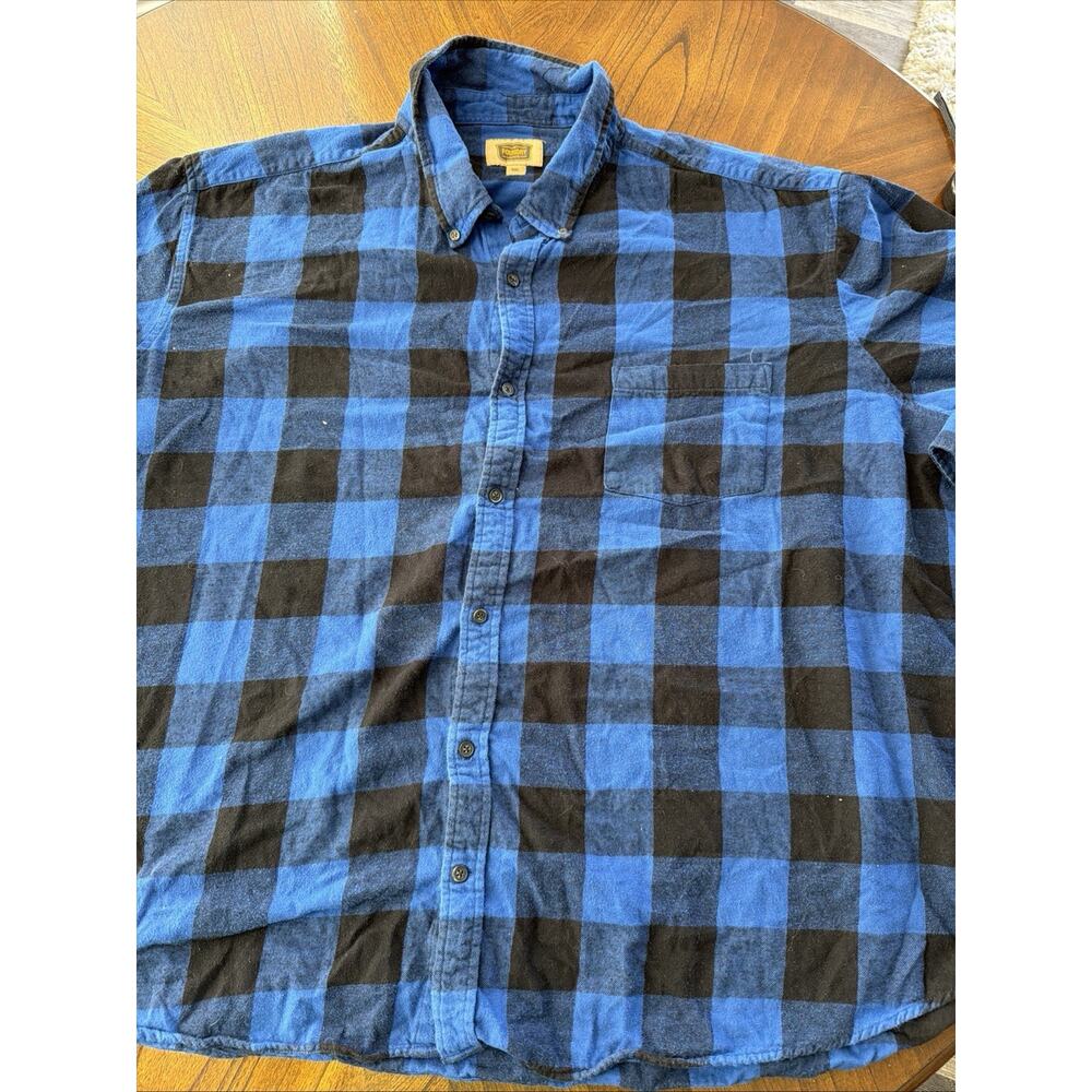The Foundry Flannel Shirt Mens 4XLT Tall Plaid Workwear Outdoor Gorpcore Cabin